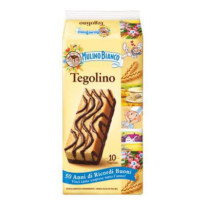 MULINO BIANCO SNACK TEGOLINO X 10 GR 350  X 10