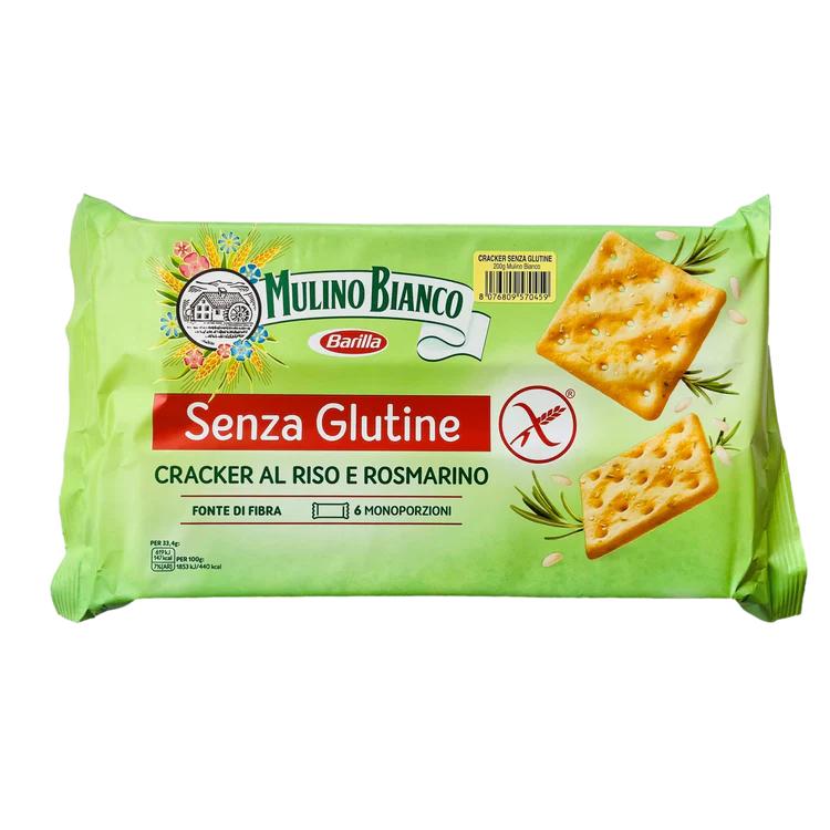 MULINO BIANCO CRACKERS GR.200 GLUTEN FREE X 10
