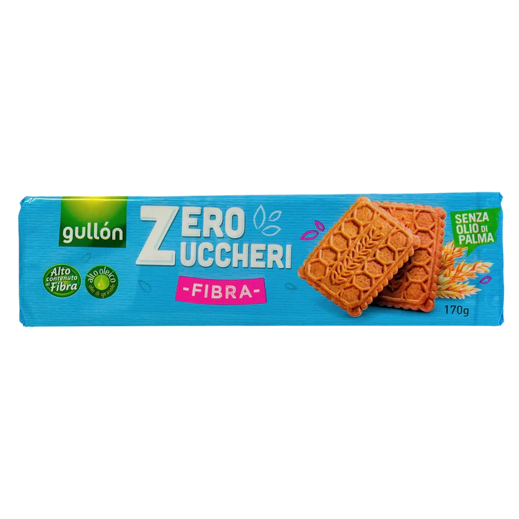 GULLON COOKES GR 170 SUGAR FREE FIBRE X 16