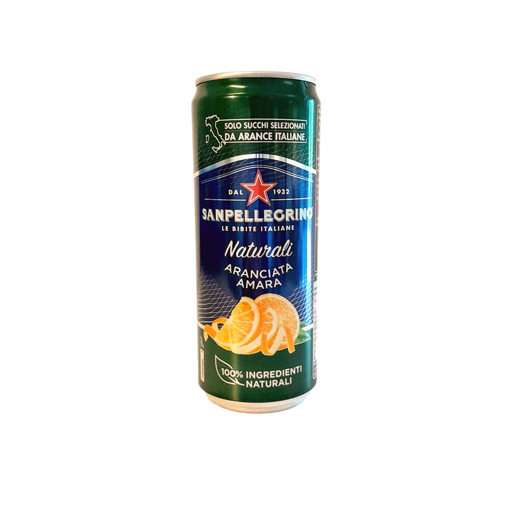 SAN PELLEGRINO CL 33 BITTER ORANGE IN CAN X 24