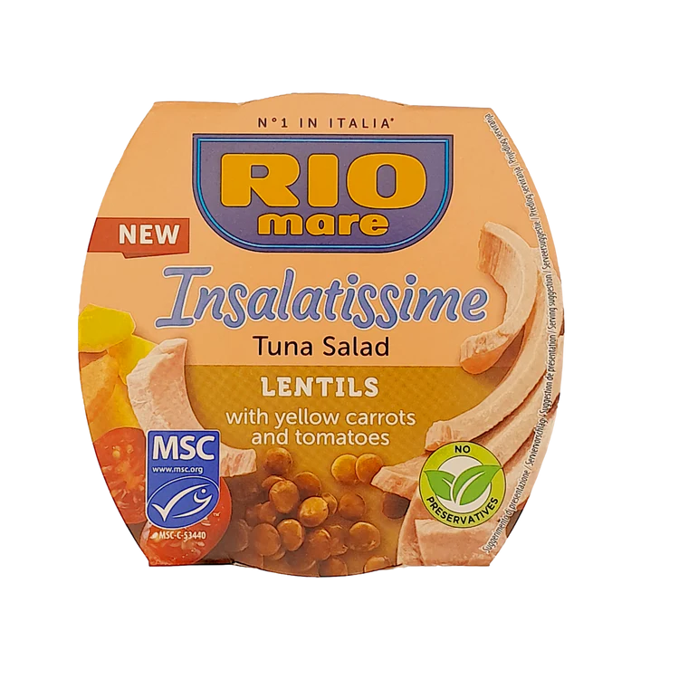 RIO MARE INSALATISSIME GR 160 TUNA AND LENTILS X 36