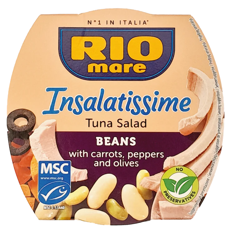 RIO MARE INSALATISSIME GR 160 TUNA AND BEANS X 36
