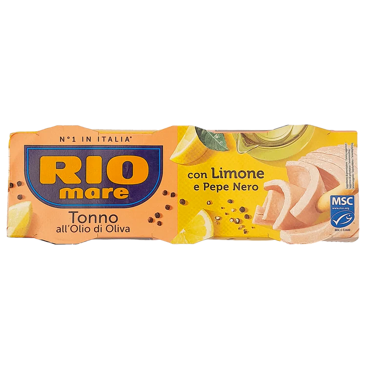 RIO MARE TUNA GR 65 x 3 IN OLIVE OIL IN TIN LEMON AND PEPPER X 16