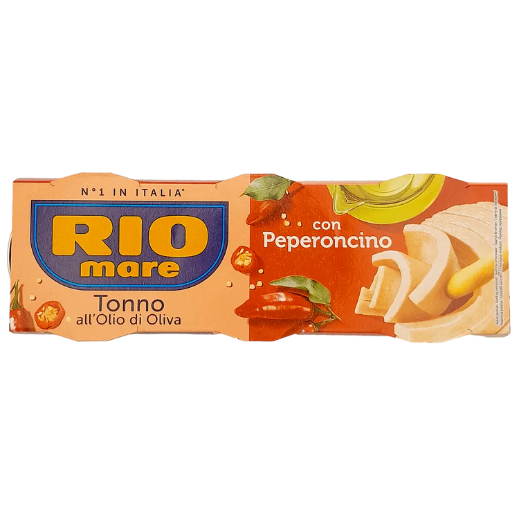 RIO MARE TUNA GR 65 x 3 IN OLIVE OIL IN TIN ITALIAN CHILLI X 16