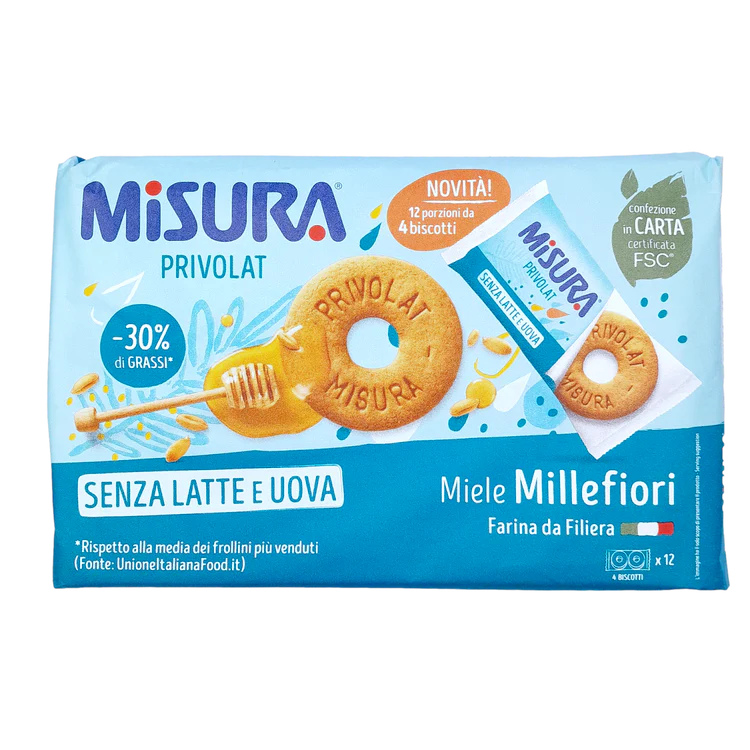 MISURA COOKIES GR 400 HONEY NO MILK X 12