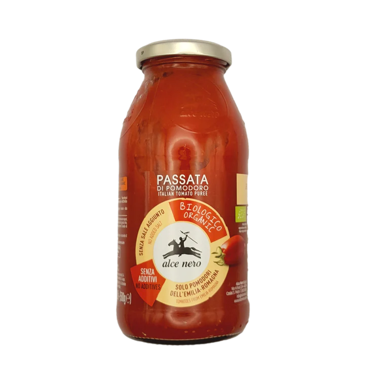 ALCENERO TOMATO SAUCE GR 500 ORGANIC PASSATA X 12