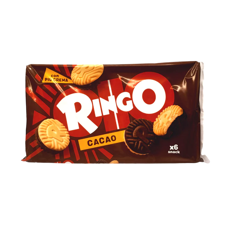 RINGO COOKIES GR 330 COCOA FAMILY FAMIGLIA X 12