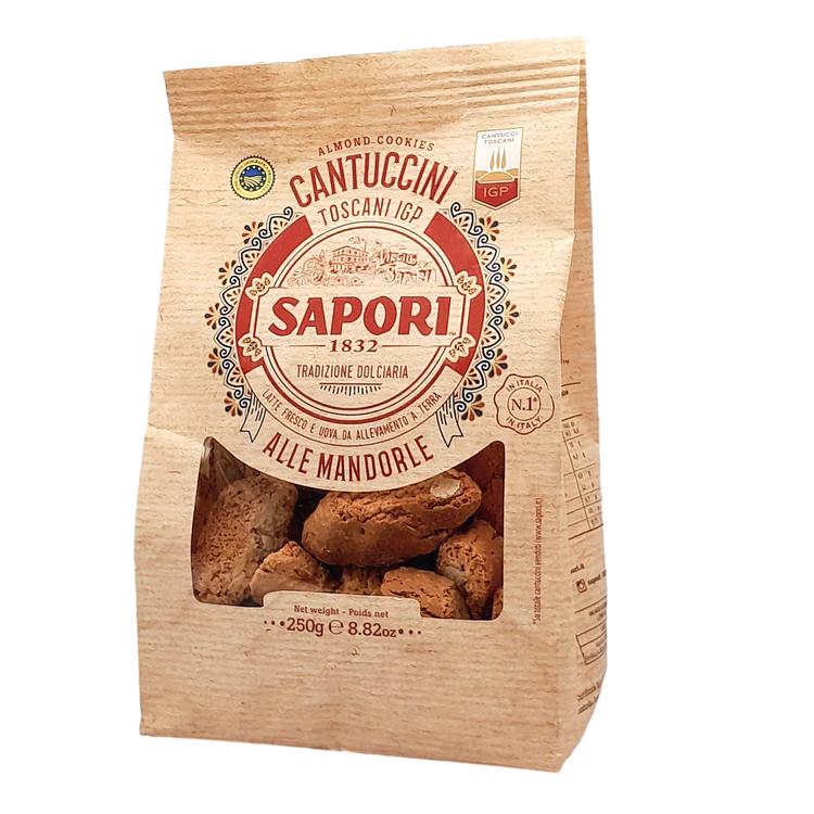 SAPORI COOKIES GR 250 ALMOND CANTUCCINI X 12