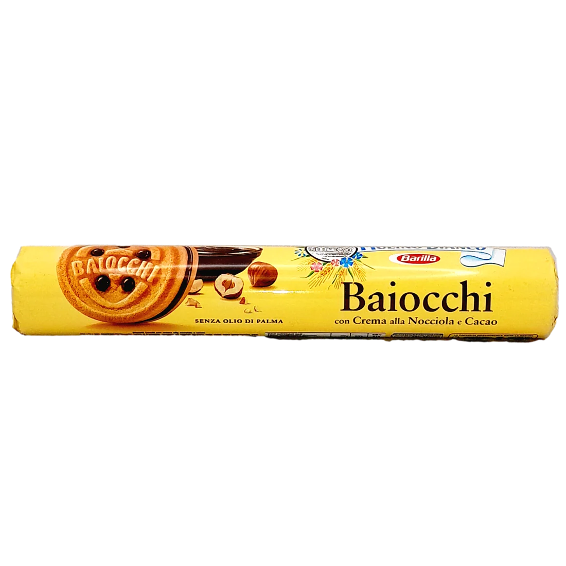 MULINO BIANCO PASTRY FOOD GR 168 BAIOCCHI WITH HAZELNUTS IN TUBE X 12