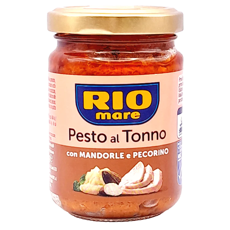 RIO MARE SAUCE GR 130 PESTO TUNA ALMONDS AND PECORINO CHEESE X 12