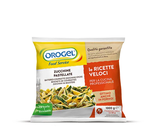 OROGEL FROZEN BATTERED COURGETTES 4X1KG