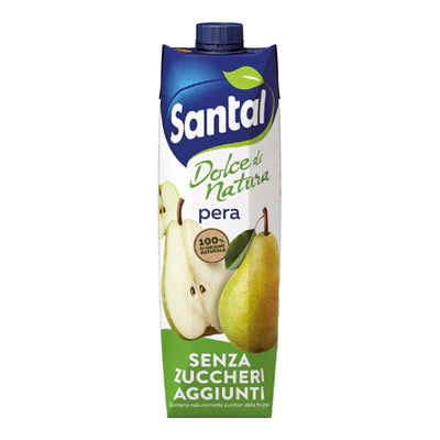 SANTAL FRUIT JUICE LT 1 PEAR NO ADDED SUGARS X 12