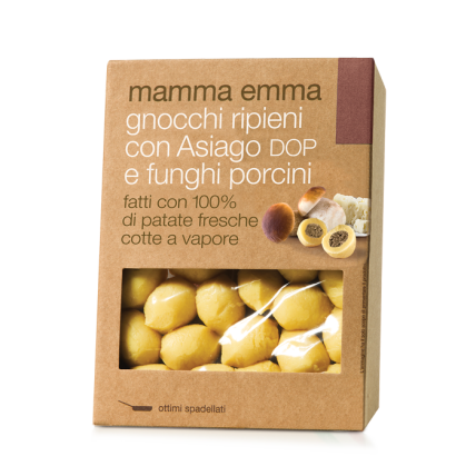 MAMMA EMMA FRESH ASIAGO & PORCINI FILLED GNOCCHI 6 X 350GR