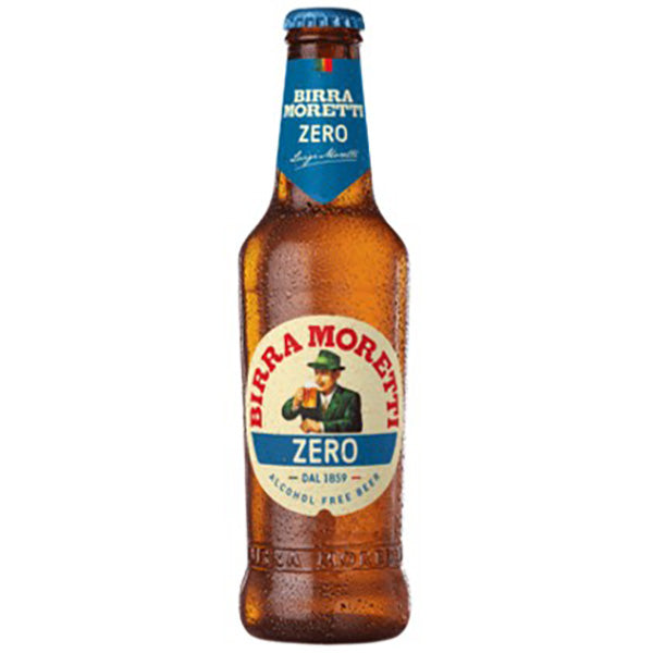 BIRRA MORETTI BEER : 0% : ALCOHOL FREE : CLUSTER PACK (8X3X330ML)