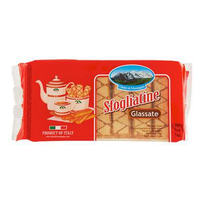 DOLCI DI MONTAGNA PASTRY GR 200 GLAZED SFOGLIATINE GLASSATE X 20