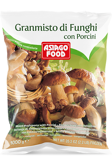 FROZEN MIX MUSHROOMS & PORCINI 6X1KG