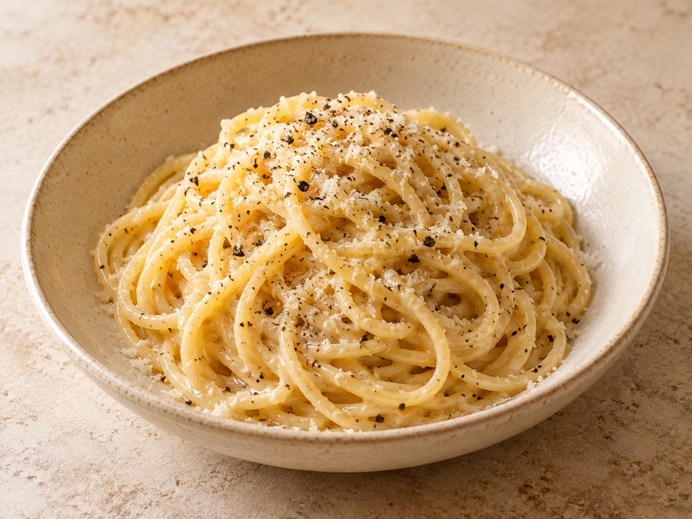 Spaghetti cacio e pepe