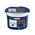 Garofalo burrata cheese cup, blue tub with 100% latte di bufala, 125g