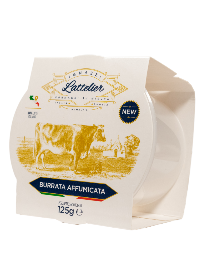 IGNAZZI SMOKED BURRATA 8X125G CUP
