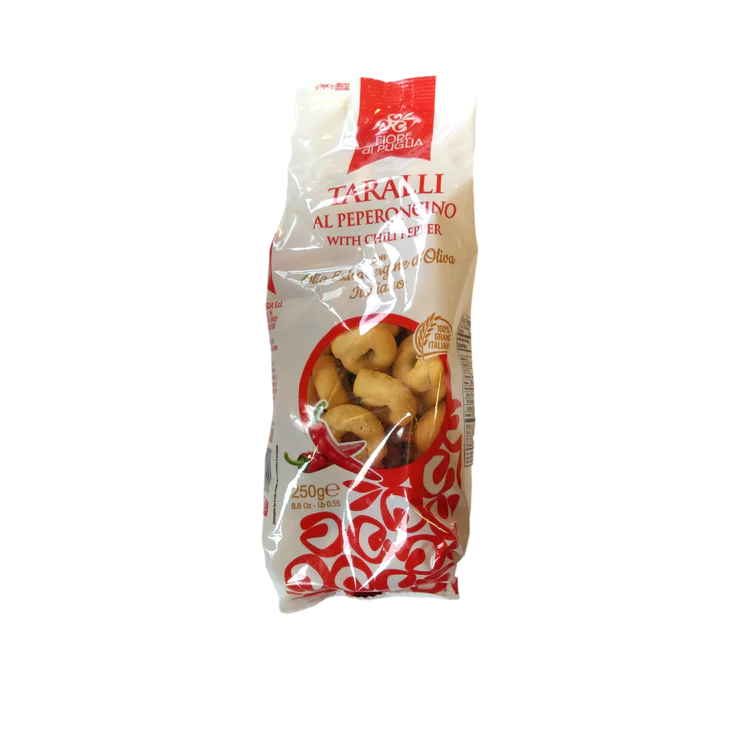 FIORE DI PUGLIA TARALLI GR 250 CHILLI RED PEPPER X 14