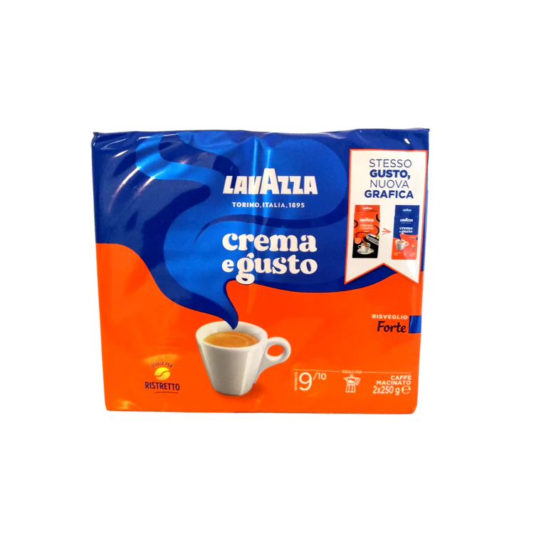 LAVAZZA GROUND COFFEE GR 250 GUSTO FORTE X 2 X 10