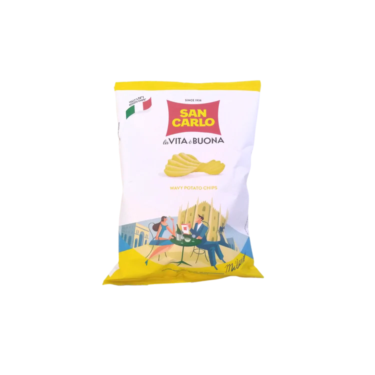 SAN CARLO POTATO CHIPS GR 50 RUSTICA X 20