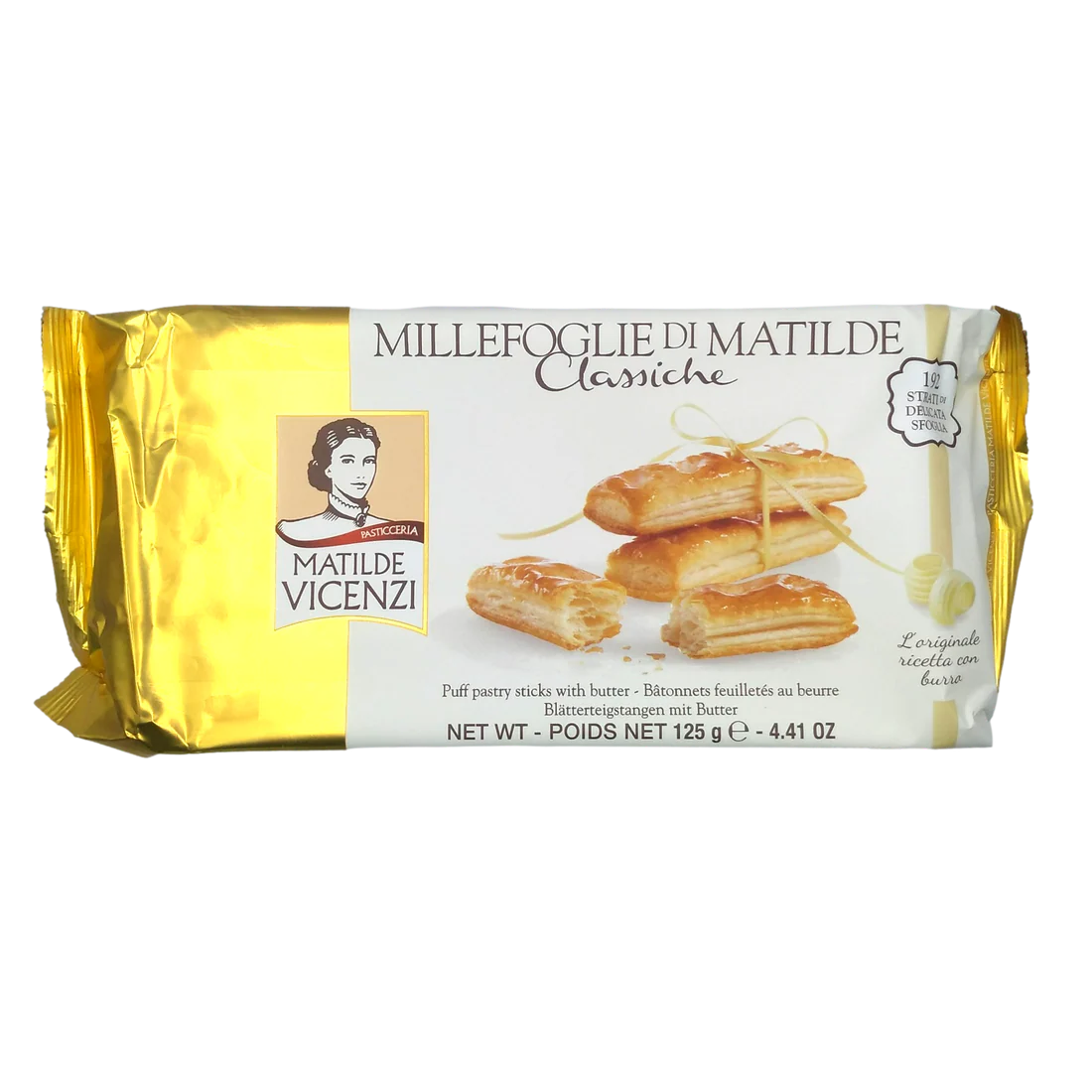 VICENZI MILLEFOGLIE PASTRY GR 125 COOKIES X 16