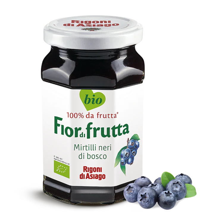 RIGONI BIO ORGANIC JAM GR 250 BLACK BLUEBERRIES X 6