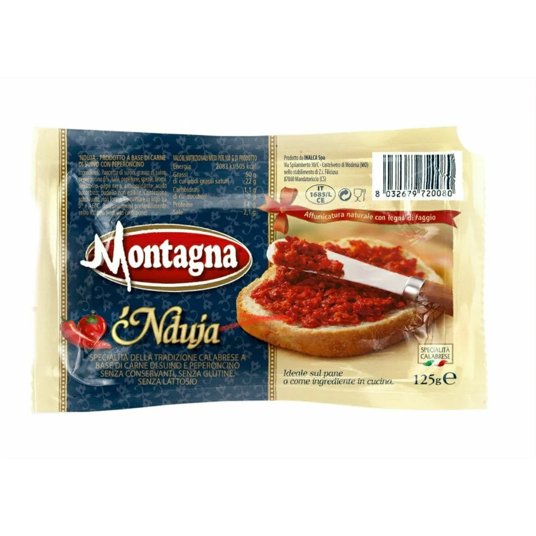 MONTAGNA NDUJA 125GR X10