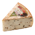 Cheese wedge with black pepper and pink berries, OCCELLI AL PEPE NERO E ROSA
