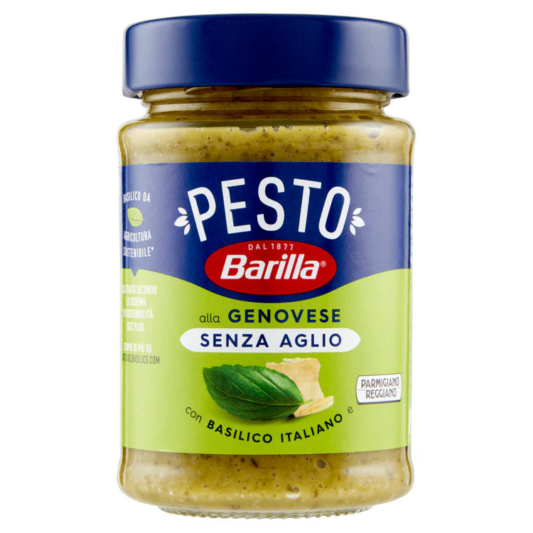 BARILLA SAUCE GR 190 GENOVESE PESTO WITHOUT GARLIC X 12
