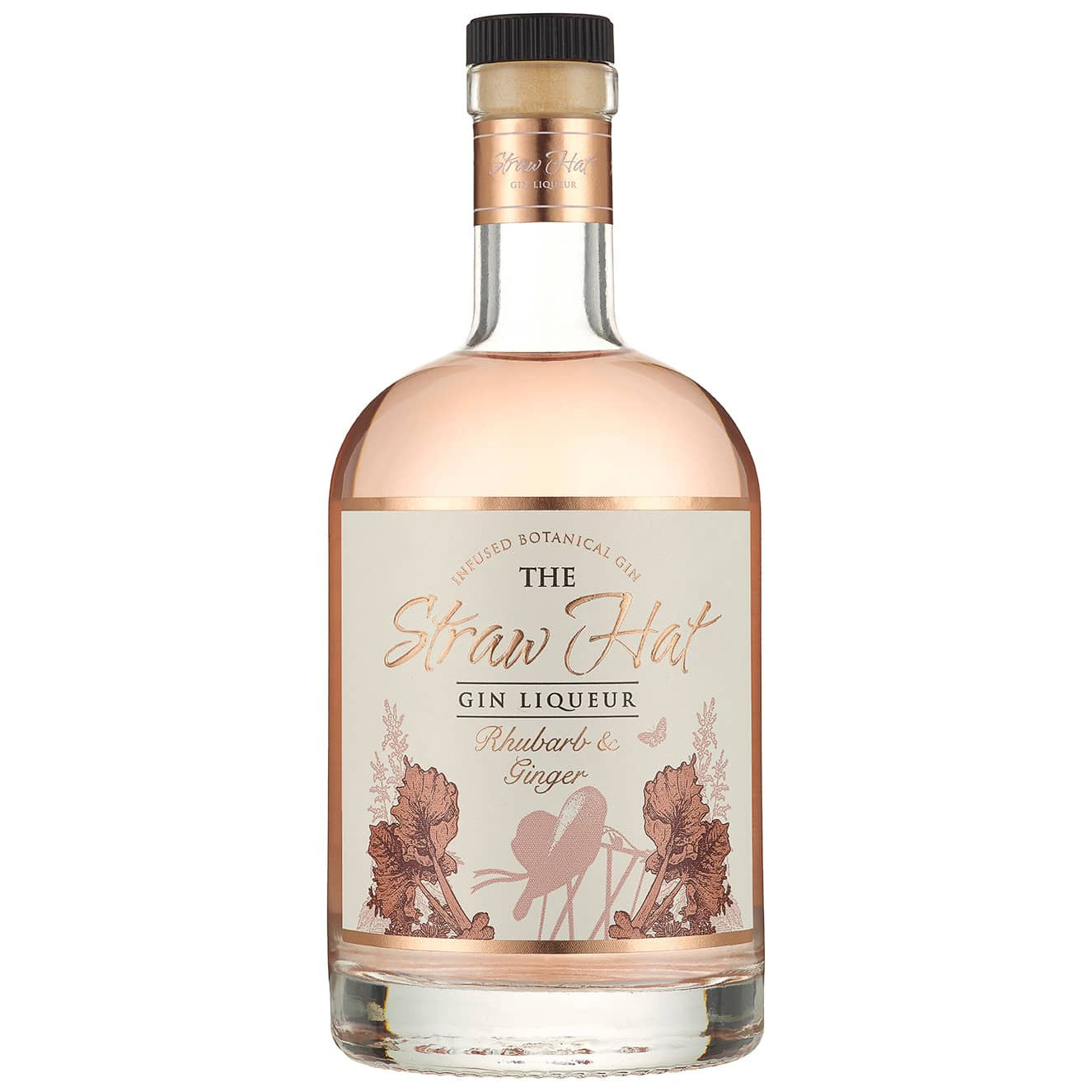 The Straw Hat Rhubarb & Ginger Gin Liqueur 6x50cl