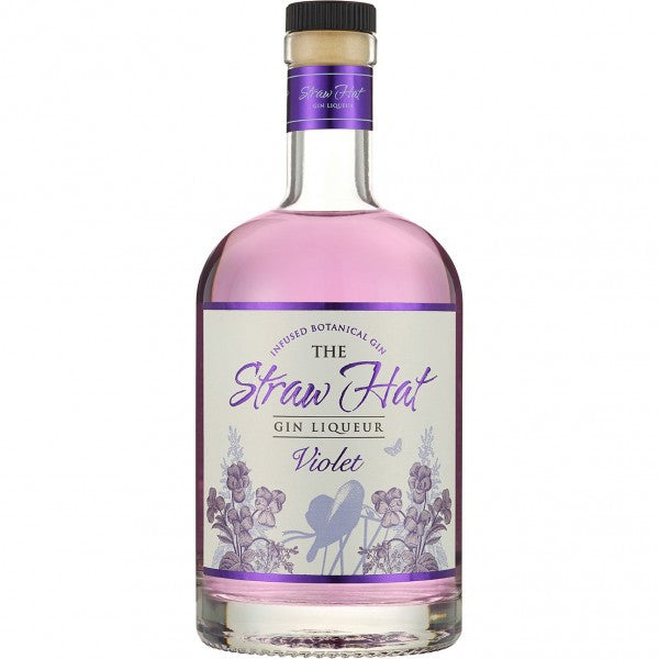 The Straw Hat Violet Gin Liqueur 6x50cl