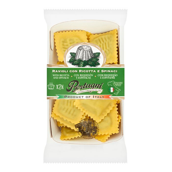 BERTAGNI FRESH RICOTTA & SPINACH RAVIOLONI 6X 250GR