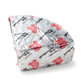 Wrapped gorgonzola piccante PDO cheese in foil with red heart print