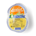 Smoked scamorza cheese wheel with LATTERIA SORRENTINA blue-and-white label, 250 g