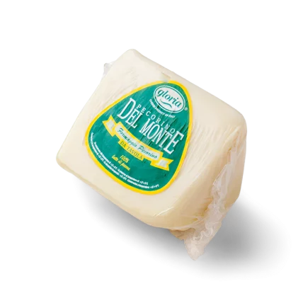 DEL MONTE Pecorino cheese wedge in paper wrap, green label, 350 g approx
