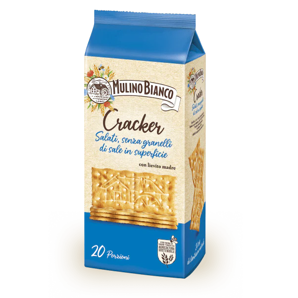 MULINO BIANCO CRACKERS GR.500 WITH LESS SALT X 9