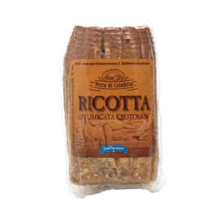 SAN VINCENZO smoked ricotta cheese, 350g approx sealed package