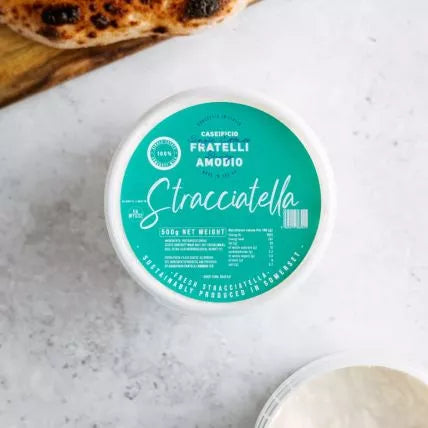 FRATELLI AMODIO stracciatella cheese tub, fresh dairy, 500 g
